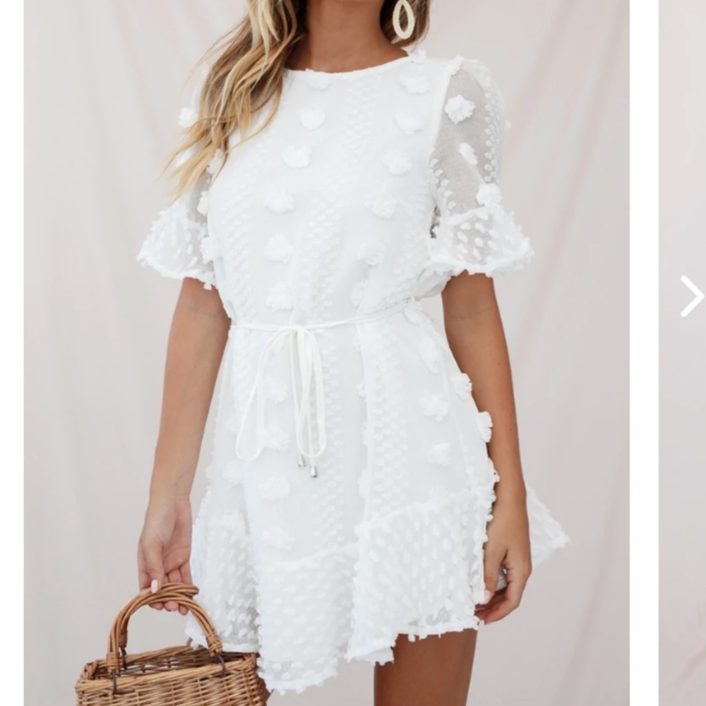 White Selfie Leslie Mini Dress